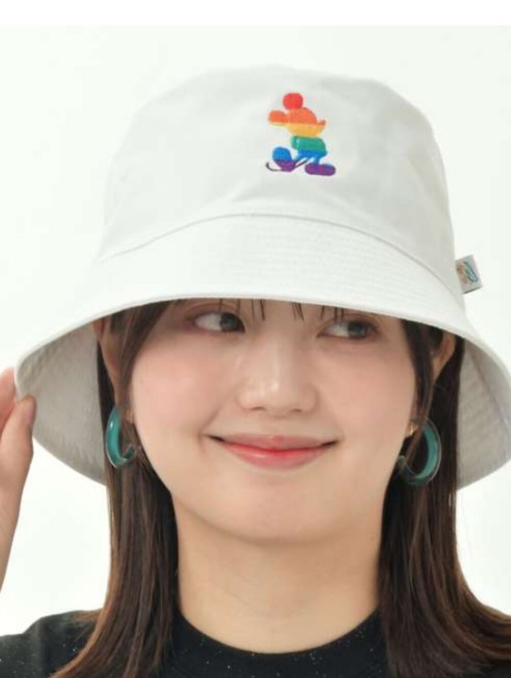 Disney Japan Unisex Pride Bucket Hat W/ Rainbow Mickey One Size